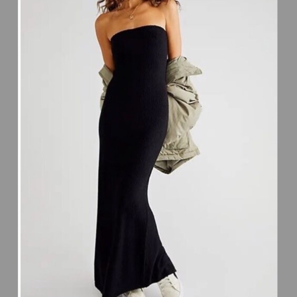Free People FP BEACH Black Maxi NWT